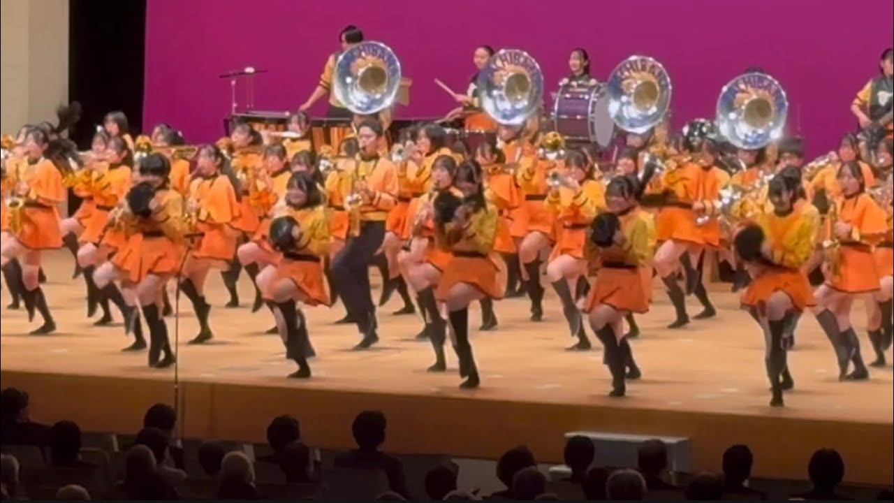 Kyoto Tachibana SHS Band.Heart Bond Concert2025,Marching stage.(It Don't Mean Thing.Your Song.)