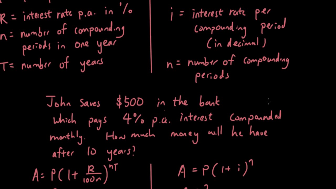 Why are there two different Compound Interest formulas?