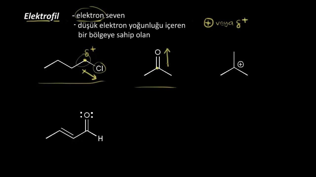 Nükleofilik ve Elektrofilik Merkezlerinin Belirlenmesi (Fen Bilimleri) (Organik Kimya)