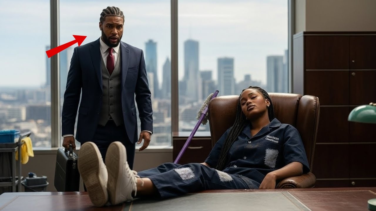 Billionaire with OCD Caught Cleaner Sleeping in His Chair… So He Seized Her Freedom #tales
