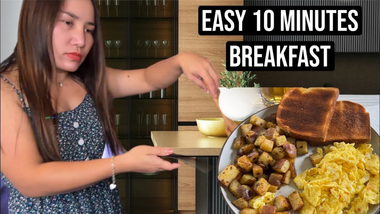 10 Minutes to Prepare Easy 3 Dish Breakfast for my Fiancee