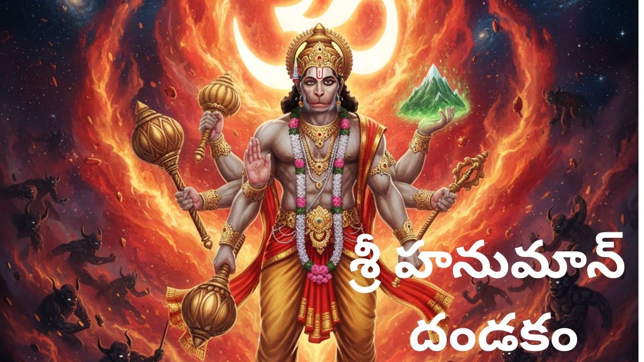 🕉️ శ్రీ హనుమాన్ దండకం 🔥 | Sri Hanuman Dandakam 🚩 || Anjaneya Dandakam 💪✨ | #hanumandandakam