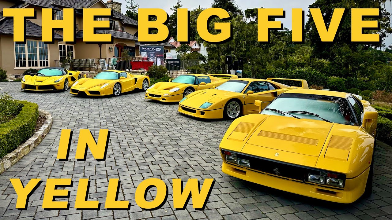 I Collected the Big Five Ferrari's in YELLOW!