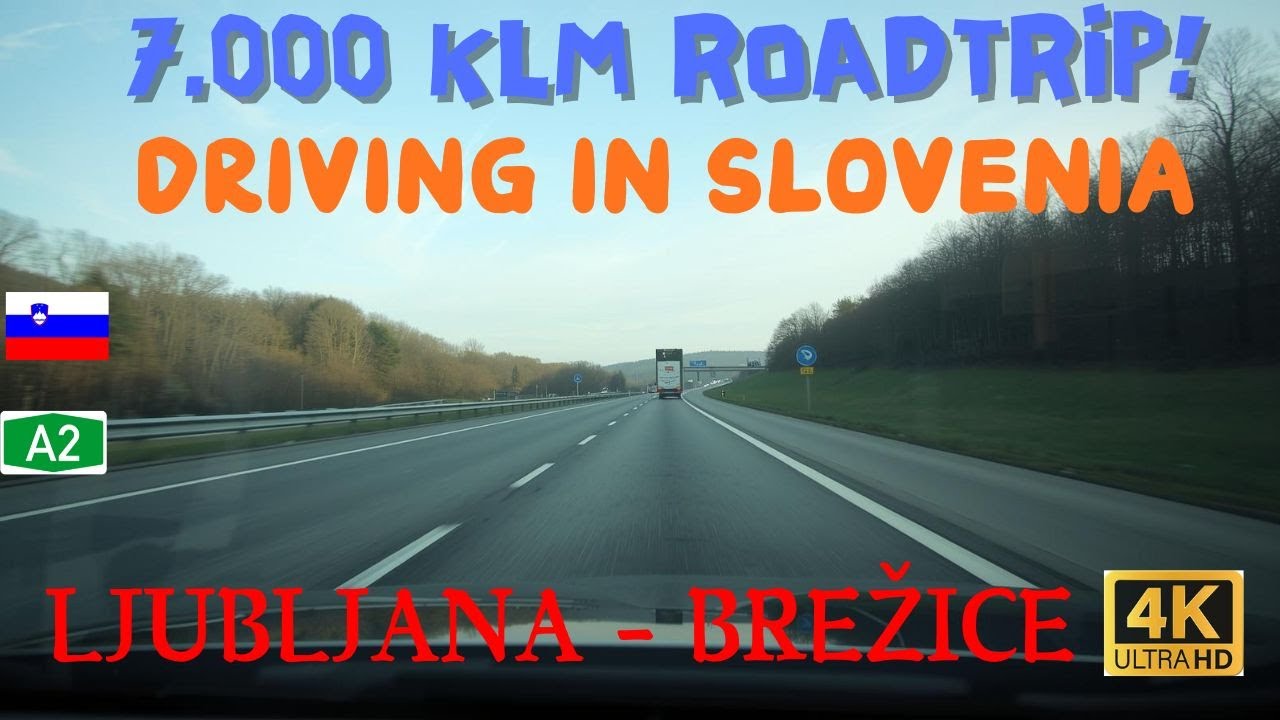 Driving in Slovenia 🇸🇮 | Ljubljana &rarr; Brežice (4K Real Time)