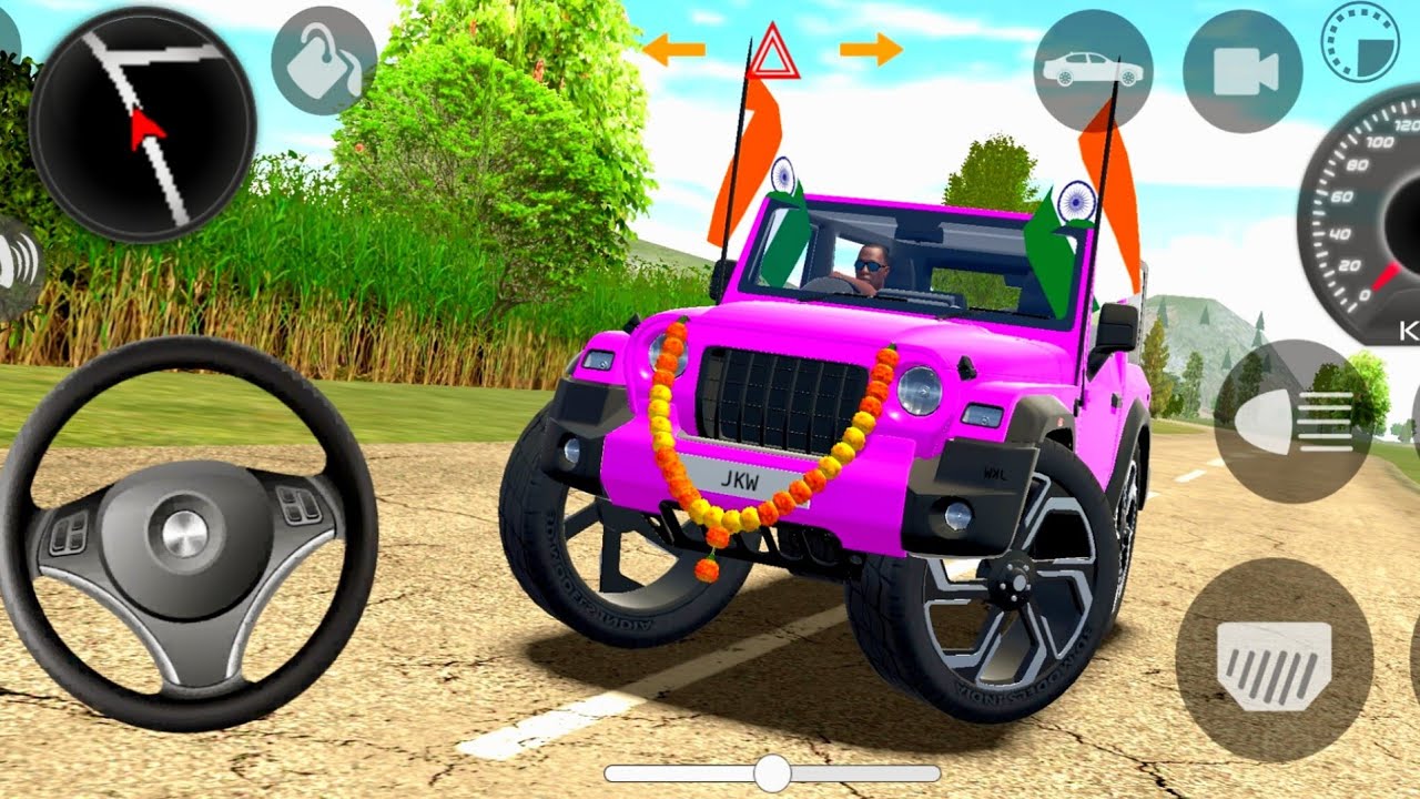 🔥Modified Mahindra Thar 🚙(Dollar Song )🇮🇳 Games: Indian cars simulator 3D