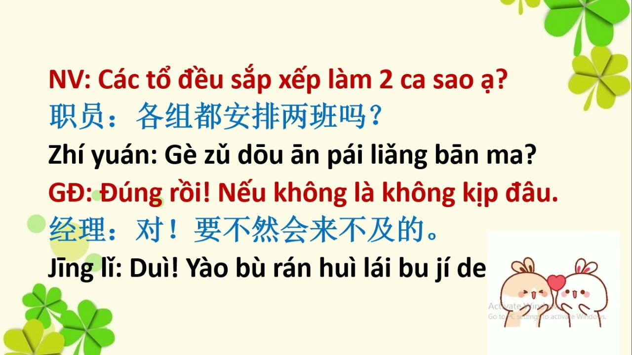 HỘI THOẠI TIẾNG TRUNG GIAO TIẾP TRONG CÔNG TY (1)