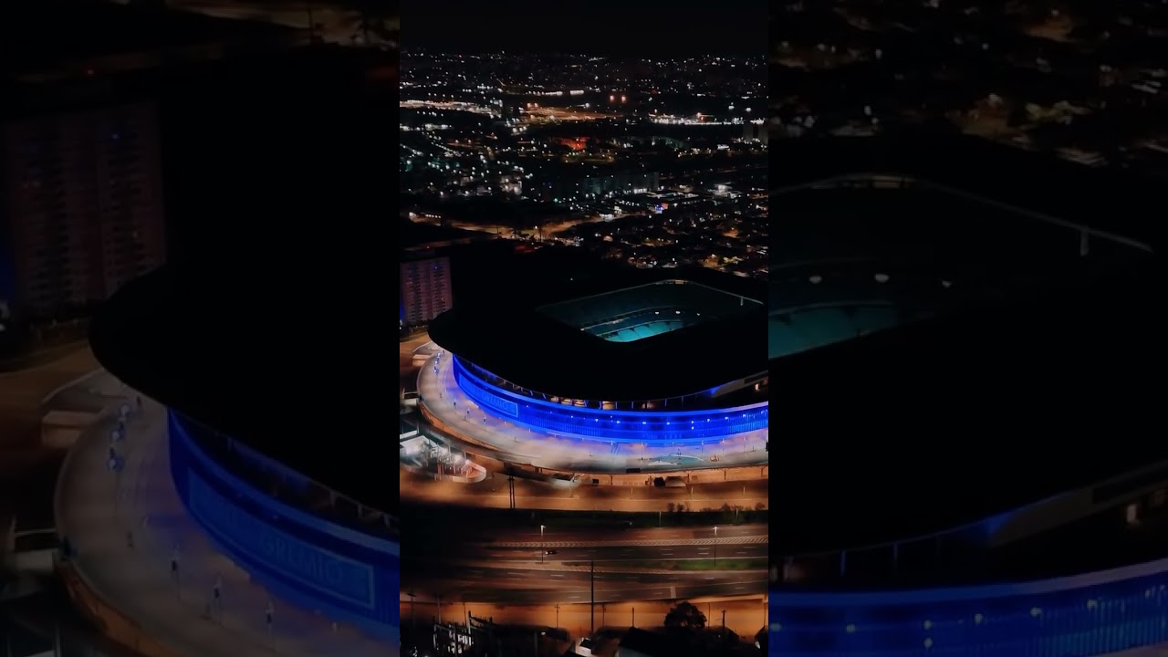 Arena do Gr&ecirc;mio anuncia novo sistema de ilumina&ccedil;&atilde;o do est&aacute;dio! 📽: Arena do Gr&ecirc;mio