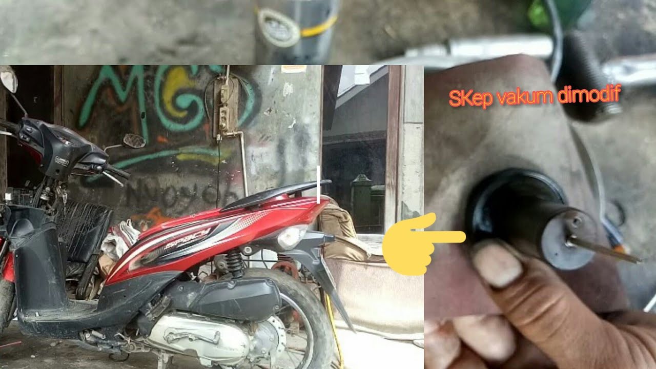 Honda spacy matik ngempos,modif skep vakum ya