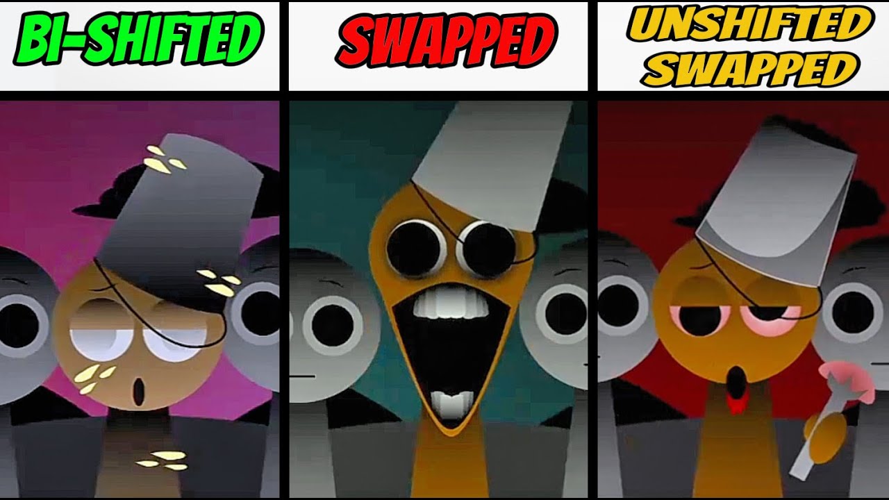 Incredibox Sprunki Bi-Shifted Vs Swapped Vs Unshifted Swapped