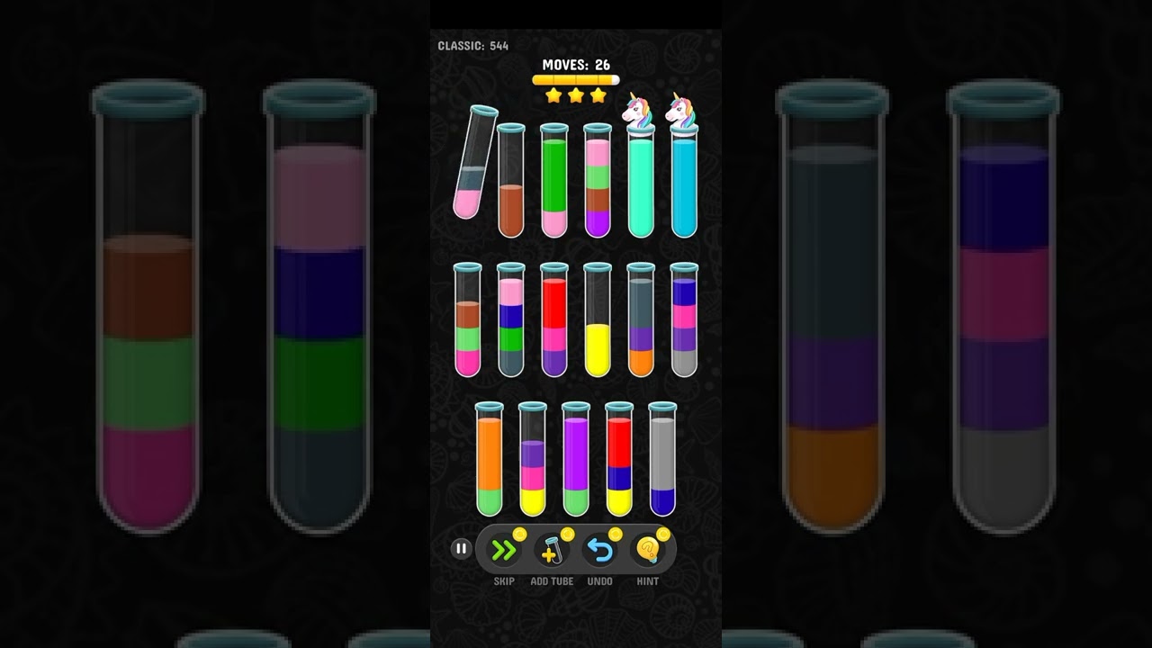 Color water sort 3d level 544