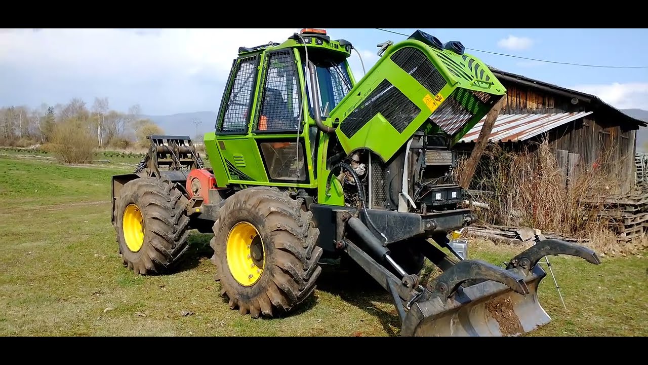 Údržba a premazanie Skidder ORVEX LT 100 Working in forest 🇸🇰
