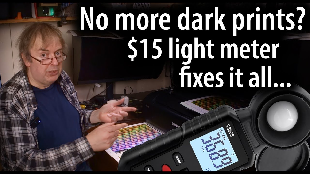 No more dark prints? How a $15 light meter & viewing lighting lets you match your prints to any room