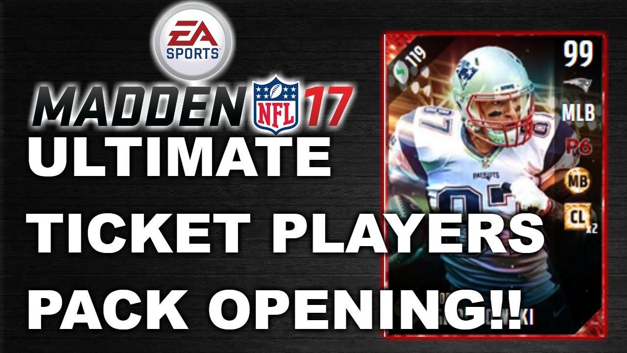 ULTIMATE TICKET PLAYER PACK OPENING!!! MUT 17