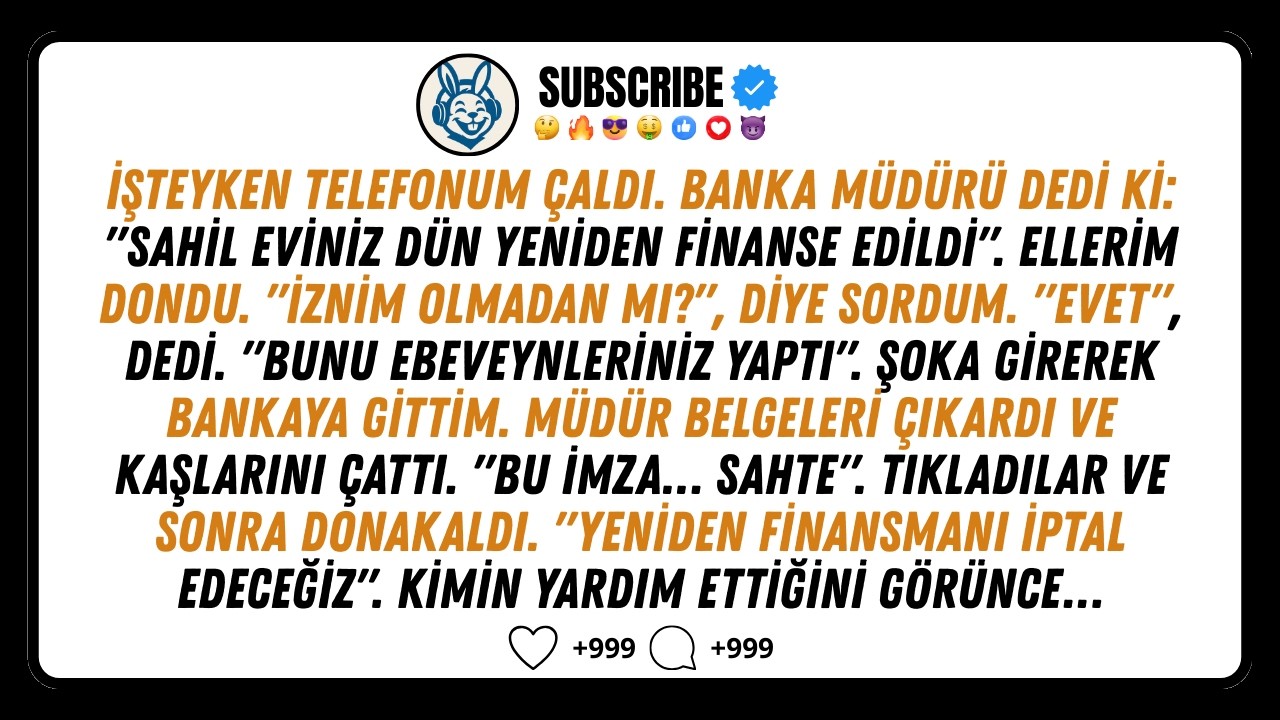 Ebeveynlerim iznim olmadan sahil evimi yeniden finanse etti. Banka beni şok edici haberlerle aradı.