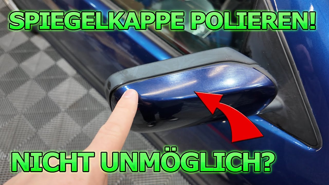 Sind diese Spiegelkappen noch zu retten? Polieren mit Mini-Akkupoliermaschine Anleitung Evo Mini
