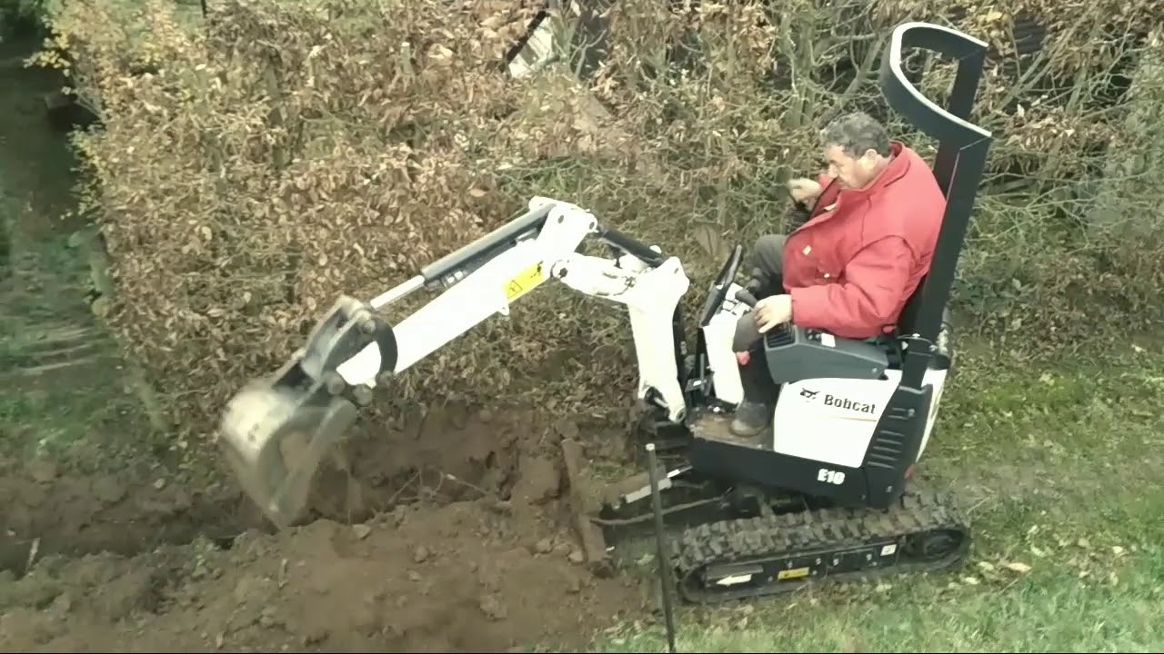 Bobcat E10 minibagr - ZEMNI PRACE SIROKY