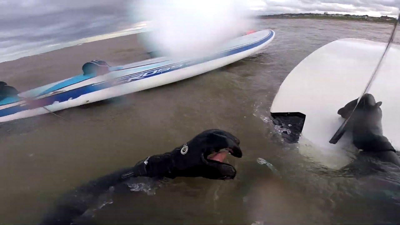 How I rescued an injured windsurfer in rough conditions by towing him to the shore