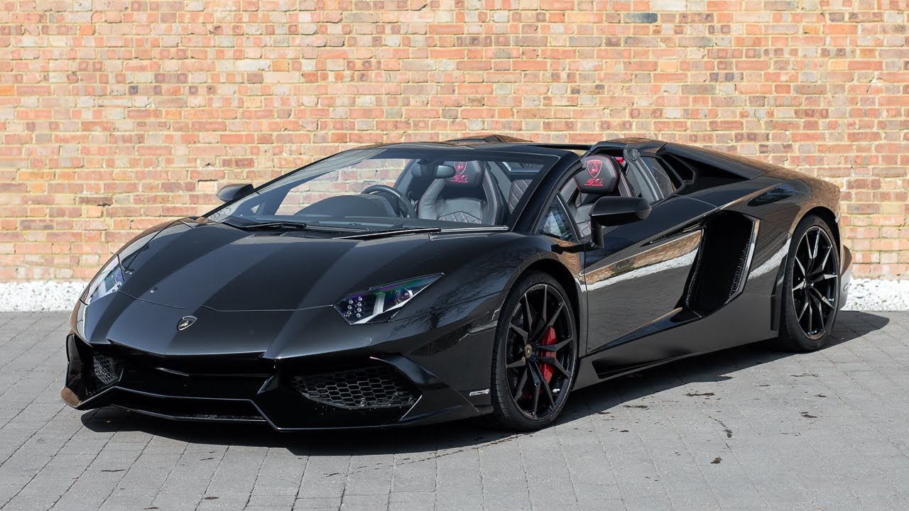 2014 Lamborghini Aventador Roadster 50th Anniversary - Nero Pegaso - Walkaround & Exhaust Sound