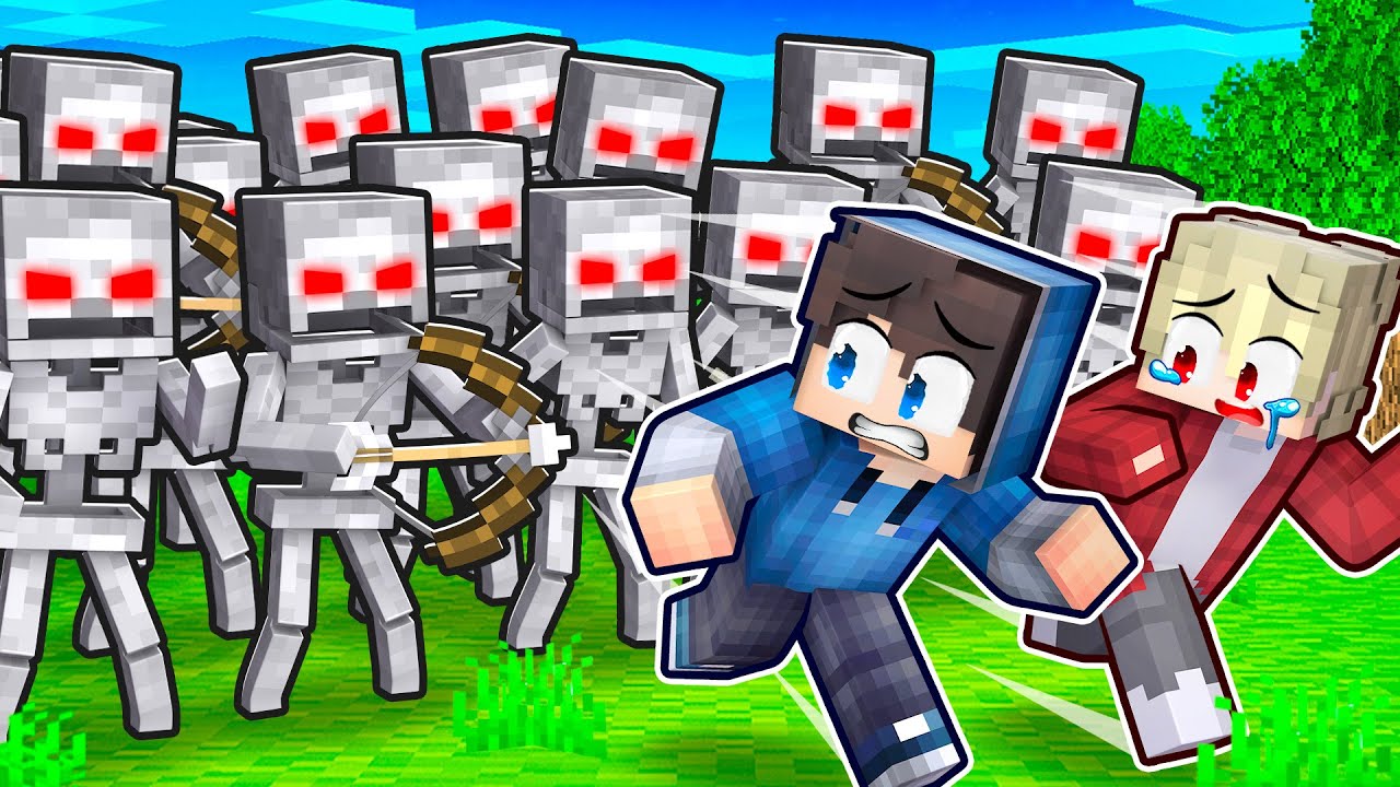 Přežívám 9,146,835 Skeletonů v Minecraftu!