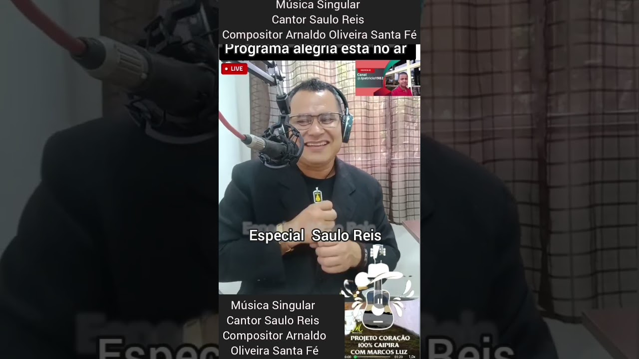 Música Singular Cantor Saulo Reis Compositor Arnaldo Oliveira Santa Fé