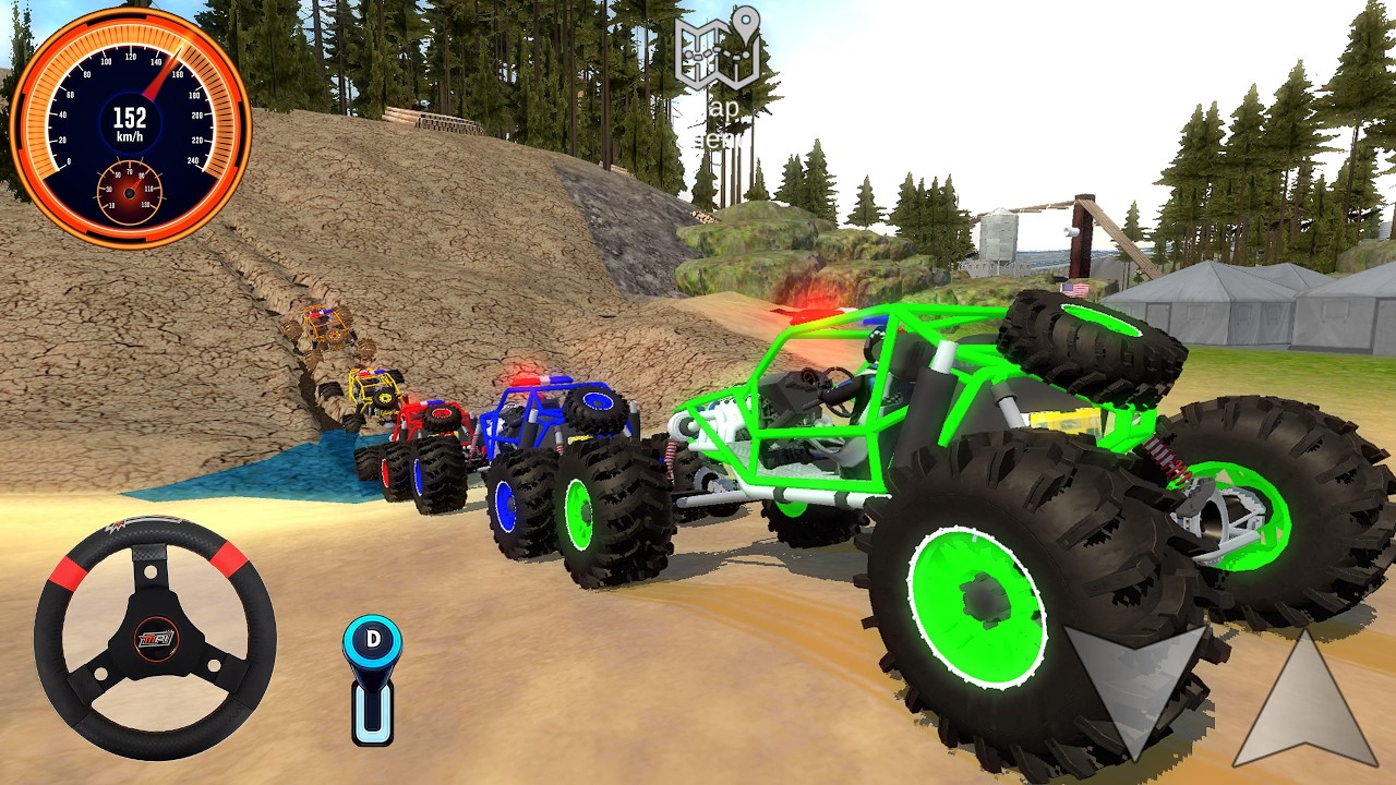 Juegos De Carros - Impossible Racing Police Crawlers 4x4 Dirt ATV Driving Offroad - Android Gameplay