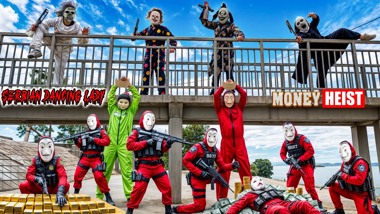 CHASE VS MONEY HEIST: Bloody Encounter - Bad Guys Vs Serbian Dancing Lady | Chase Pov Horror Film
