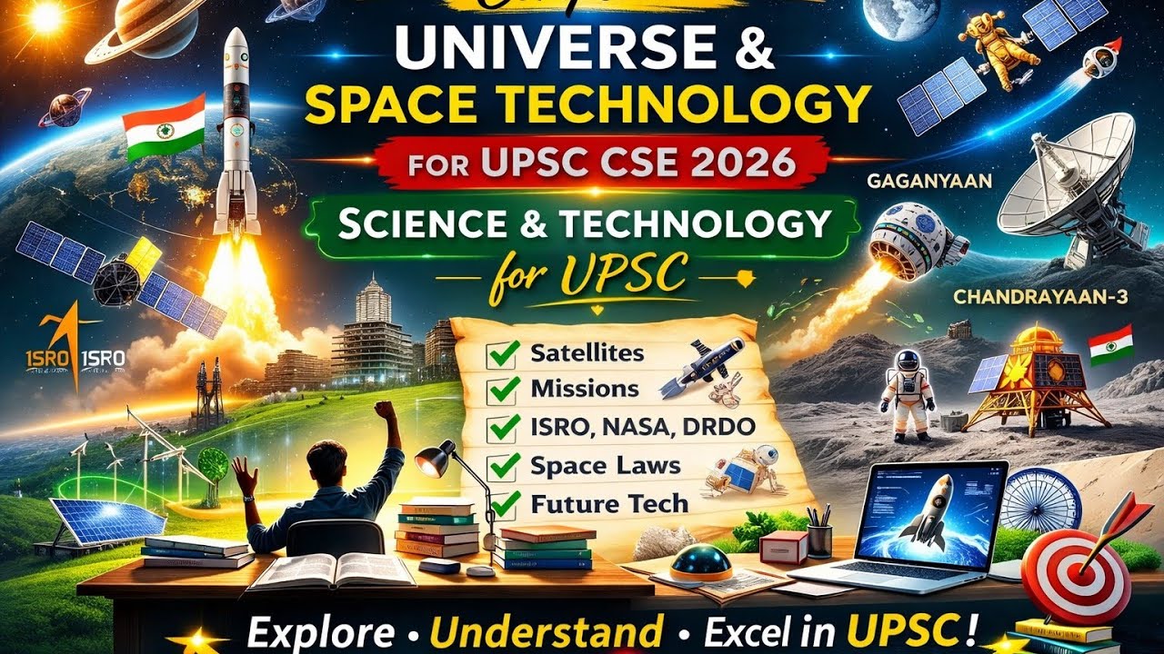 L14 | Complete Science and Technology for UPSC | Universe and Space Technology| UPSC CSE 2026