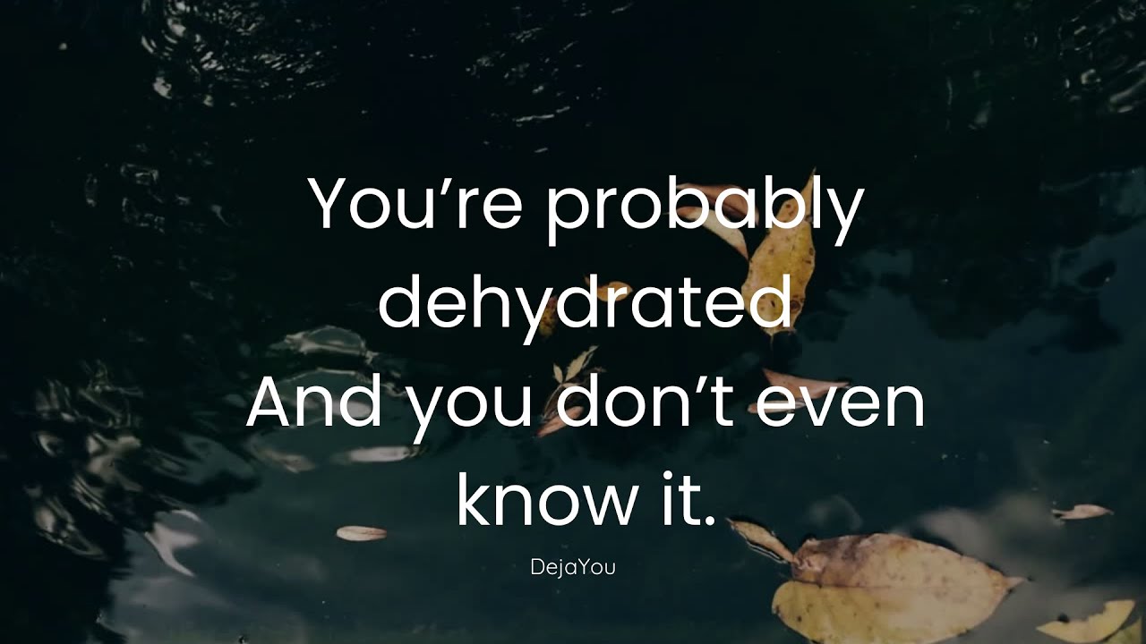 What Dehydration Does to Your Body (Most People Ignore These Signs)