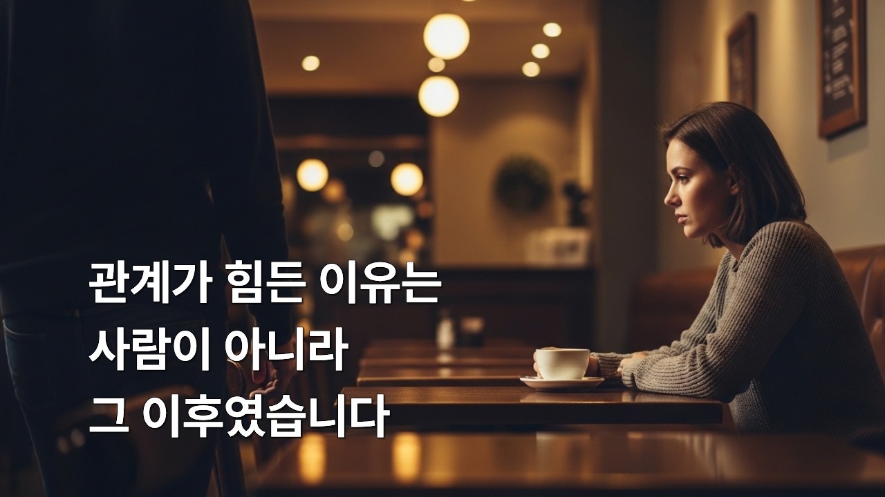 관계가 힘든 이유는 사람이 아니라 그 이후였습니다