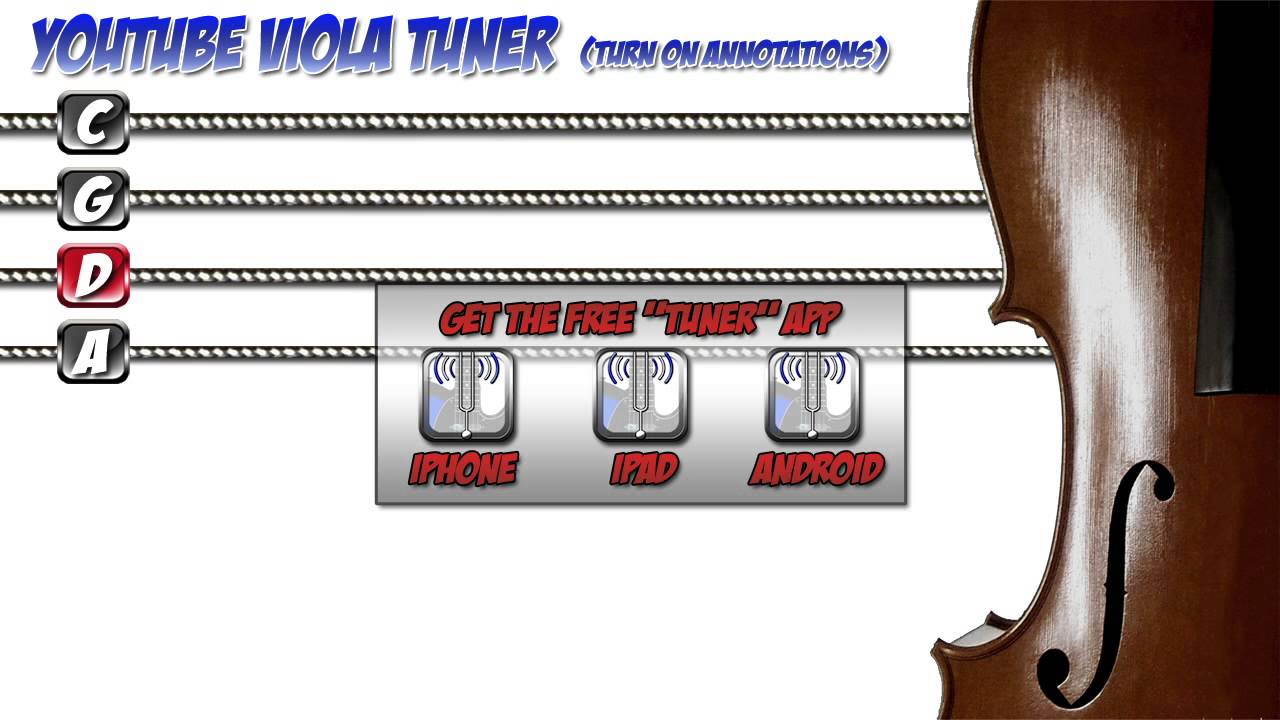 YOUTUBE VIOLA TUNER