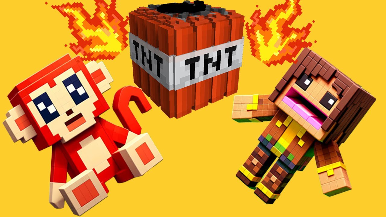 Explota la Nueva casa del Mono Silabo !#minecraft #monosilabo #gameplays #lunacreciente