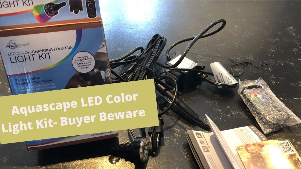 Aquascape LED Color Changing Fountain Light Kit, Review