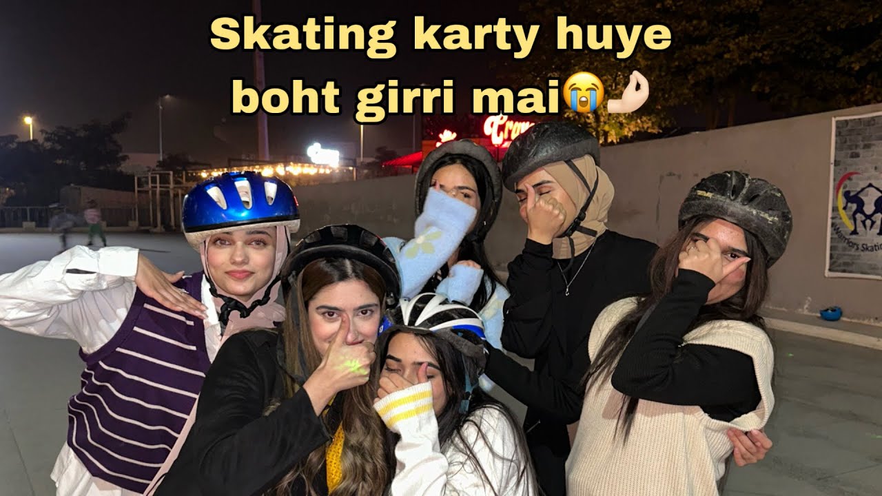 Skating krty huye bohat giri😭🤌🏻 | Day out with friends🩷