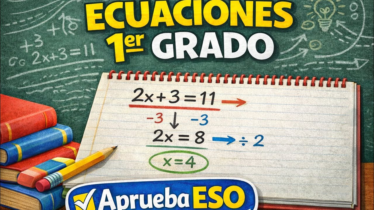 📐Ecuaciones de primer grado en 5min| ApruebaESO