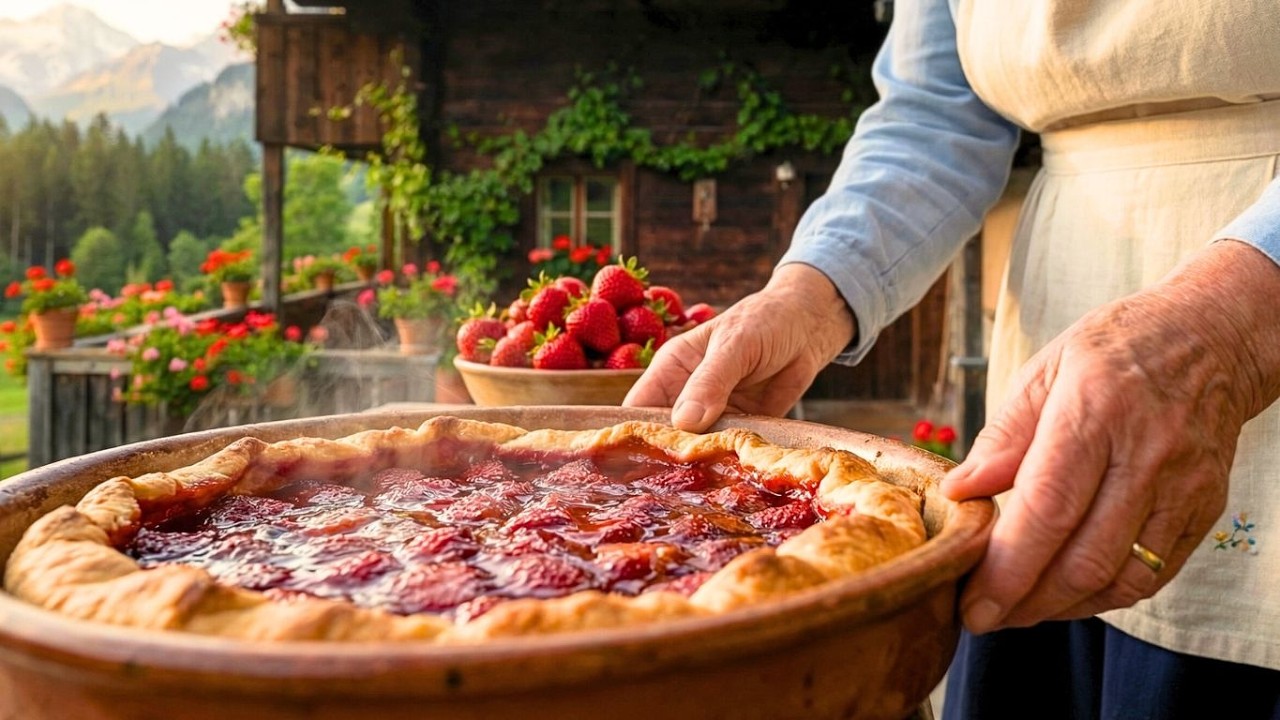 A Peaceful Countryside Life – Picking Fresh Strawberries & Making Our Natural Strawberry Pie 🍓🥧
