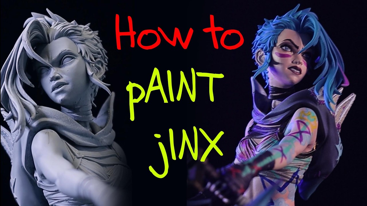 Paint 3d Printed Jinx: Part 1 (Painting Jinx's Gun)