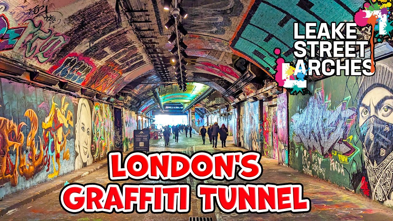 The Graffiti Tunnel London | Leake Street Arches (Nov 2024) [4K]