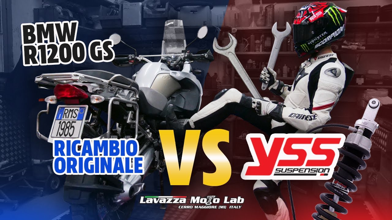 BMW R1200 GS: mono originale vs YSS TOP LINE con Attilio di Lavazza Moto Lab!