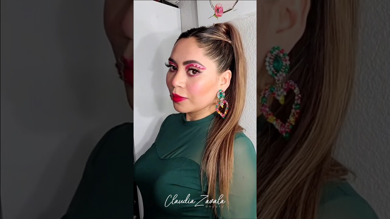 Un peinado de coleta alta  para el dia de Sanvalentin❤️💘