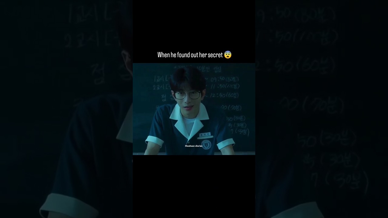 He found out her Secret 😨☠️🤫 Psychopath boy #kdrama #cdrama #scary #school #shorts #viralvideo #fyp