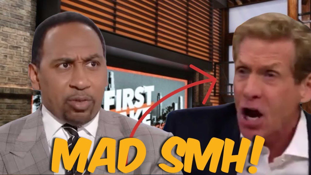 Stephen A Smith Gets Checked by skip Bayless for Saying Skip Begged him to save espn first take!