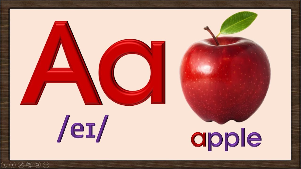 Bảng chữ cái tiếng anh cho Bé học phát âm chuẩn | English alphabet, A, B, C, D, ..Phonics sound