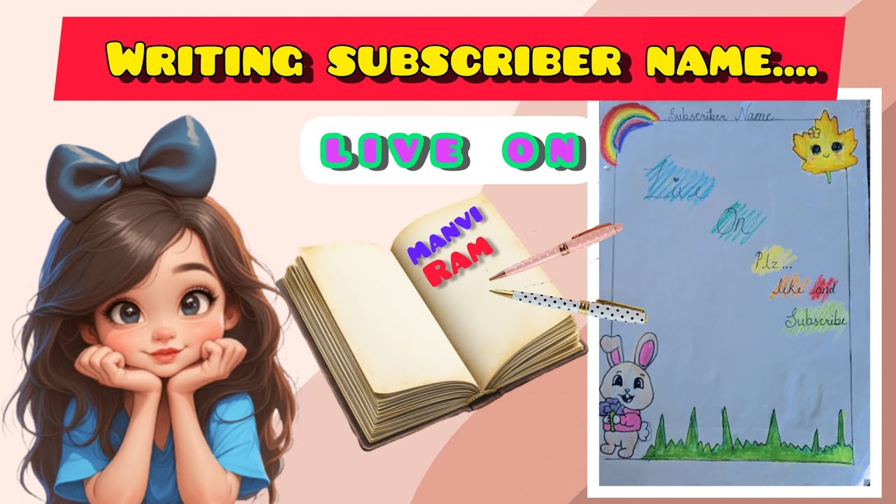 writing subscriber live on 📝📖👍👍 jaldi jaldi live mein judiye 👍👍
