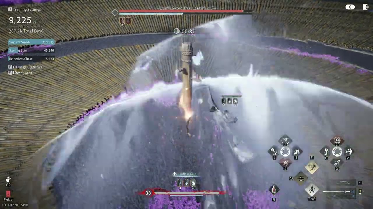 WWM - Nameless Sword Infinity Loop Rotation