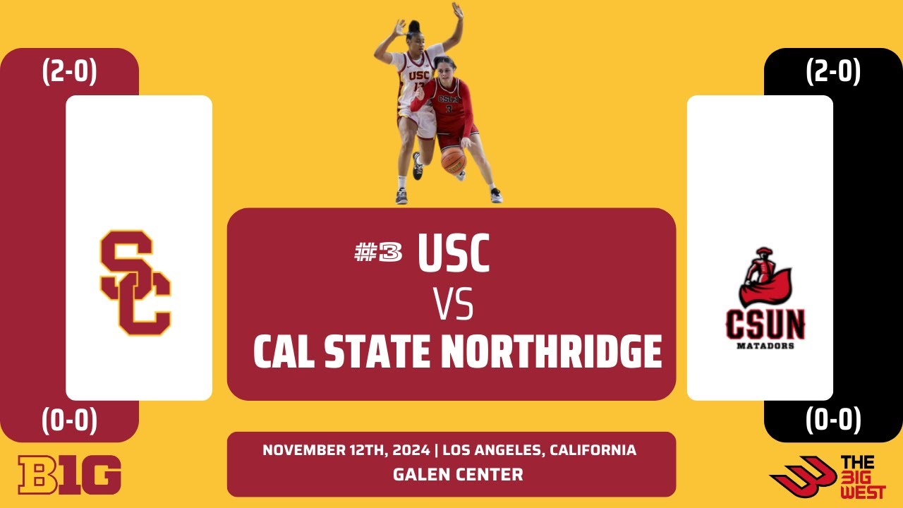 No. 3 USC vs Cal State Northridge | NCAA Women's Basketball | 11.12.24