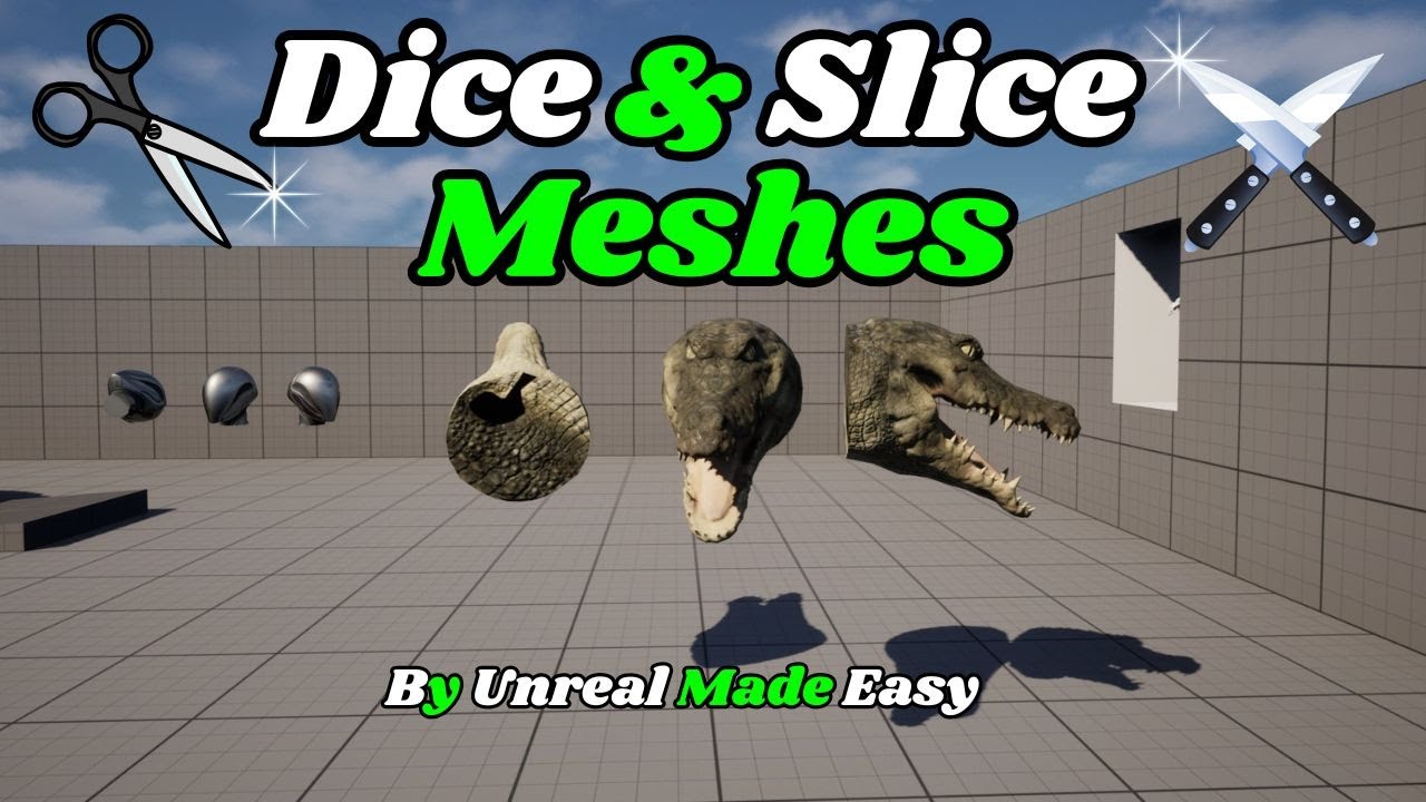 How to Slice Any Mesh Easily in Unreal Engine, and It WORKED.