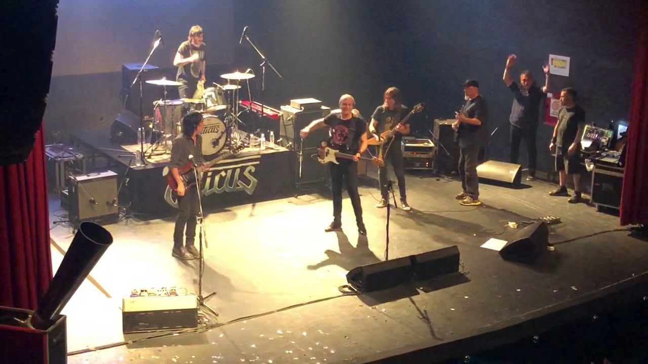 Vitico, Boff y Luciano Napolitano haciendo RIFF. Teatro Vorterix. 3/3/2018