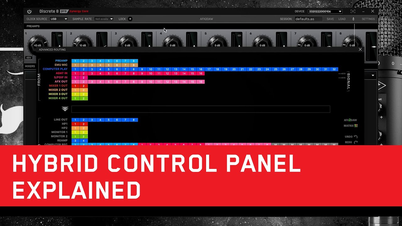 Discrete 8 Pro Synergy Core | The Hybrid Control Panel Overview