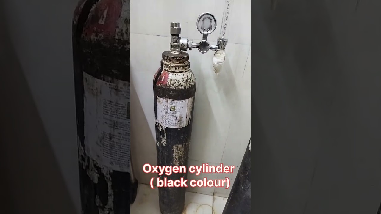 oxygen cylinder (black colour)