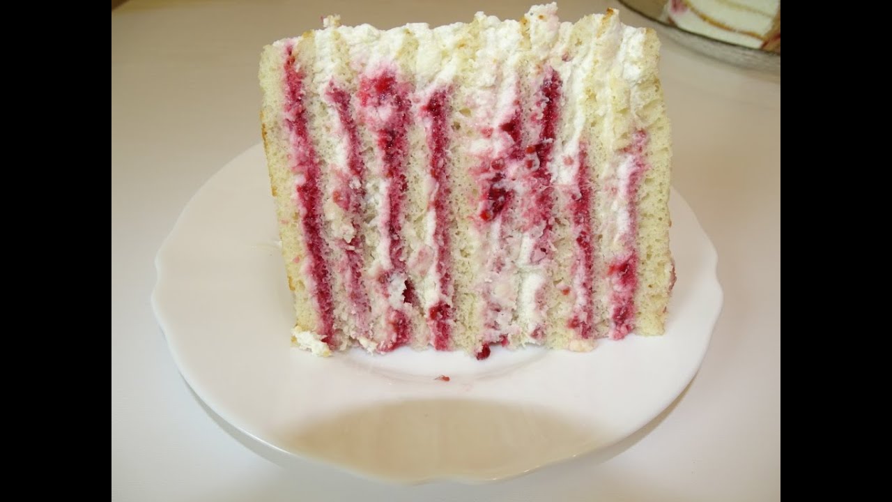 Невероятно нежный и безумно вкусный торт - МОЛОЧНАЯ ДЕВОЧКА с малиной и красной смородиной!!!